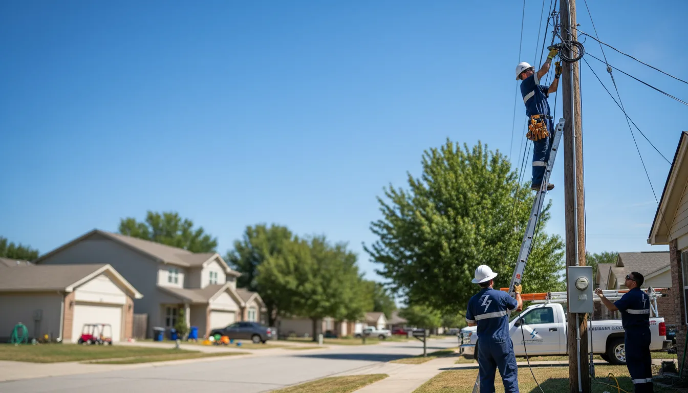 Residential electrician providing installation services in Vilonia, AR